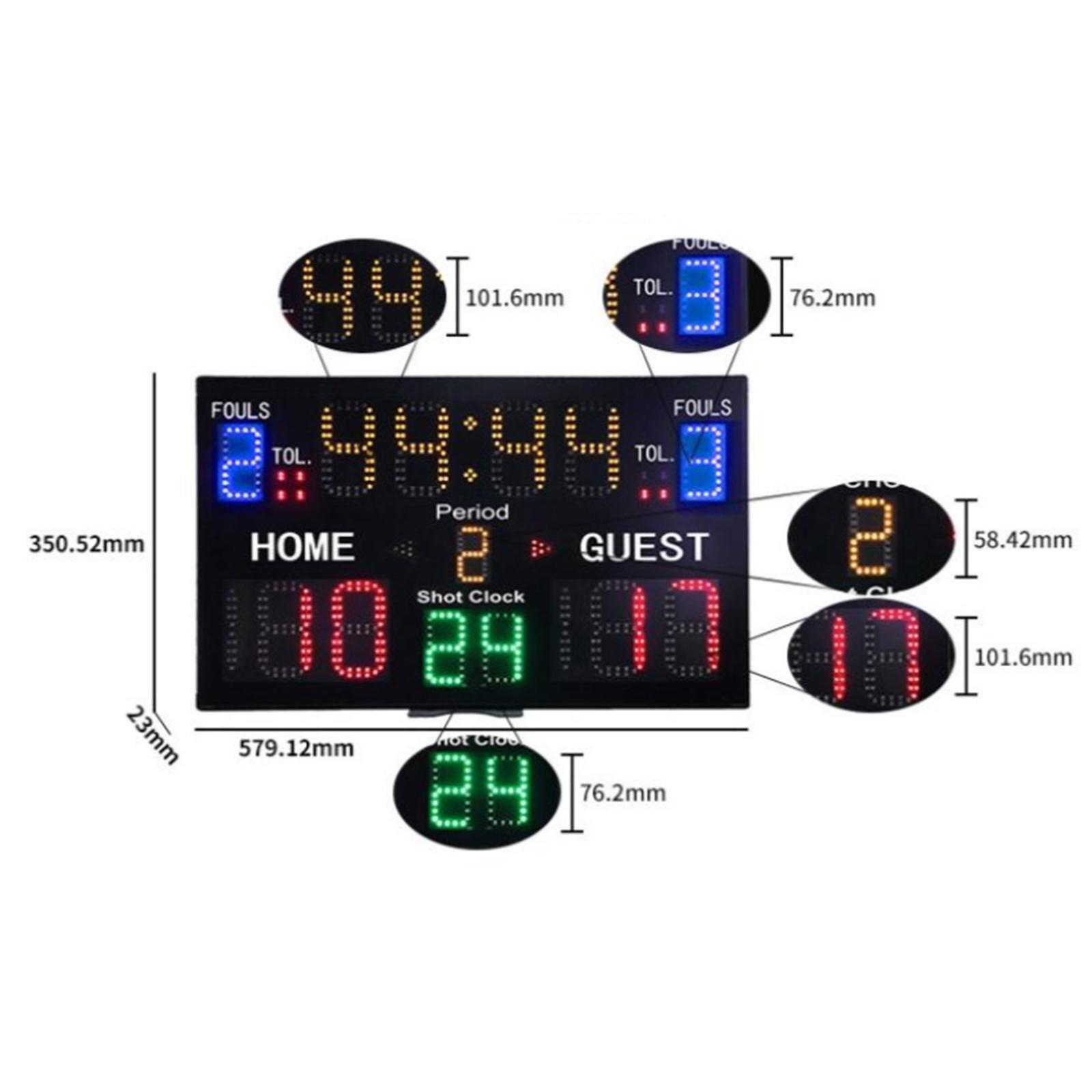Indoor Basketball Scoreboard w - Scoreboard Digital review and price